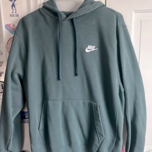 nourish greenish nike plain hood i good condition and very soft on inside